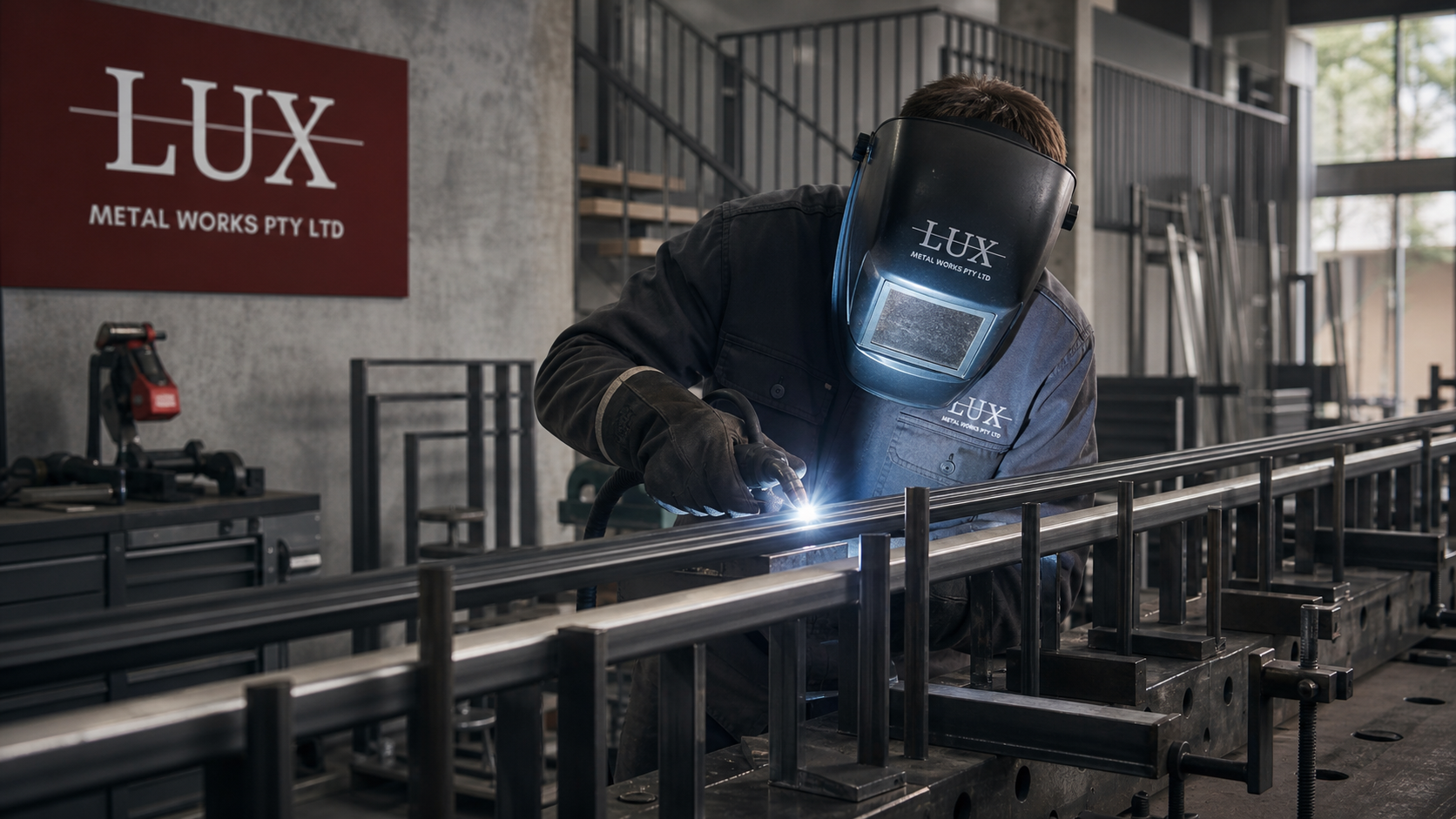 Skilled fabrication work in the Lux workshop